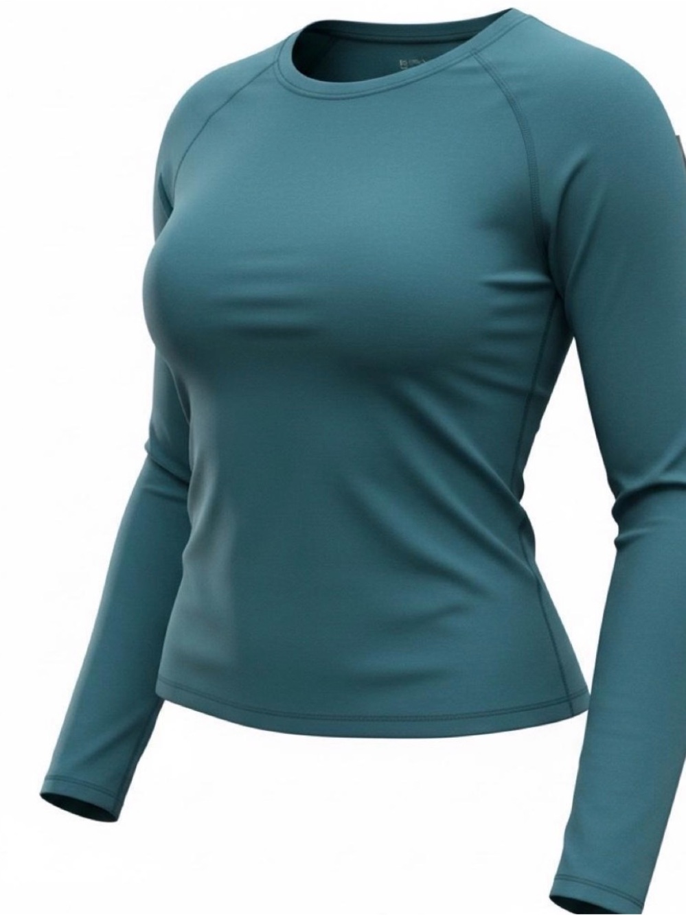 lululemon athletica Women's Long Sleeve Crewneck Top in Teal Green